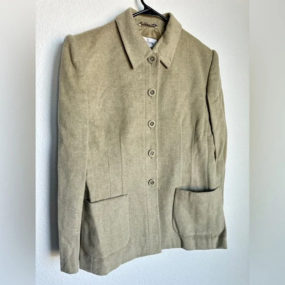 Vintage Valentino wool jacket - Miss‎ Valentino pure wool Alpaca coat size 12 - Picture 3 of 17